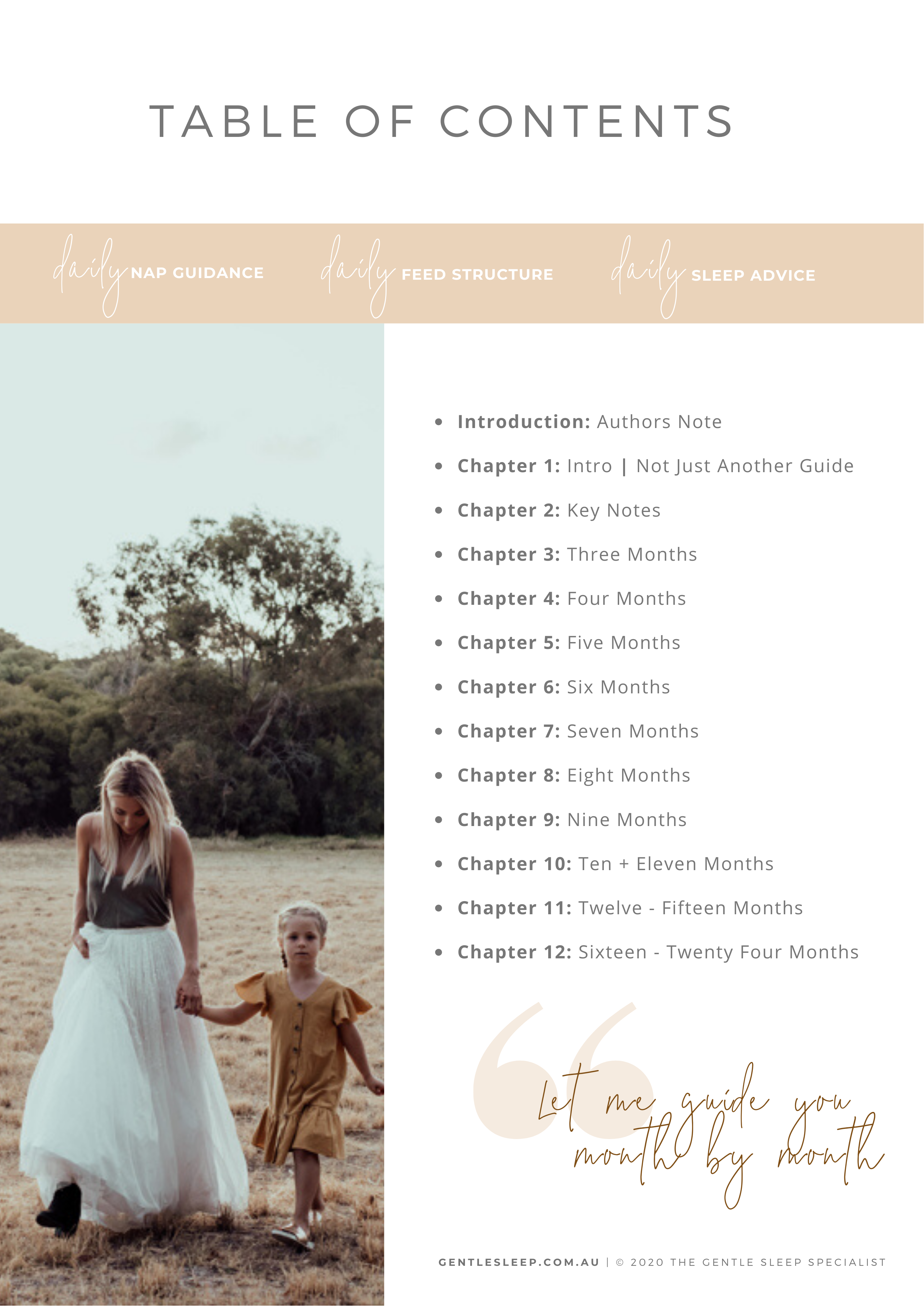 The Ultimate Daily Baby Guide by The Gentle Sleep Specialist