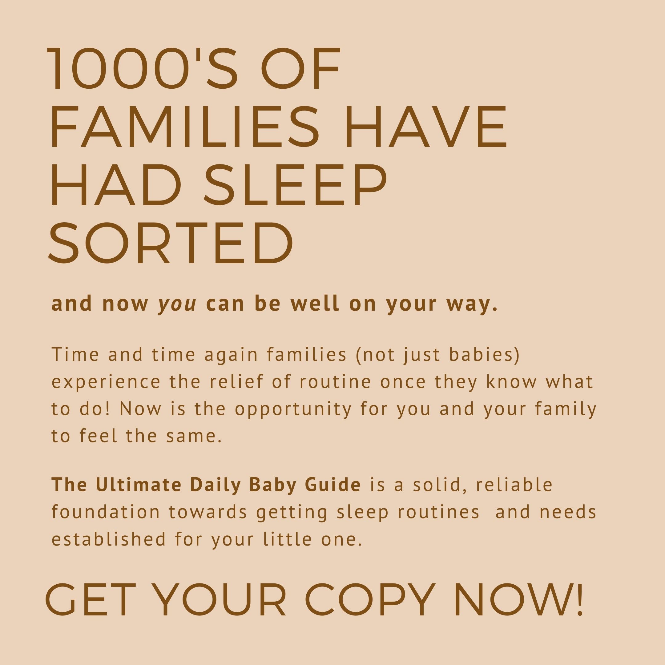 The Ultimate Daily Baby Guide